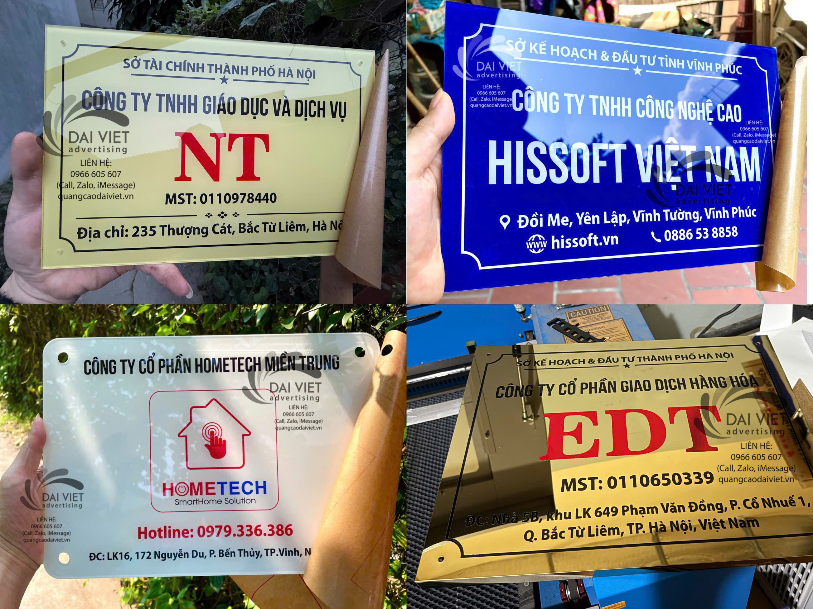 Quy trình sản xuất biển hiệu doanh nghiệp chuyên nghiệp tại xưởng
